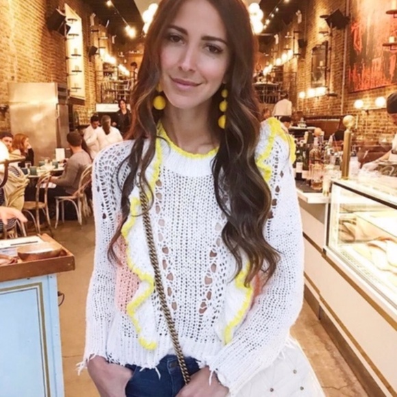 Wildfox “Sorbet stripe” Carlyle crop sweater - Picture 6 of 12